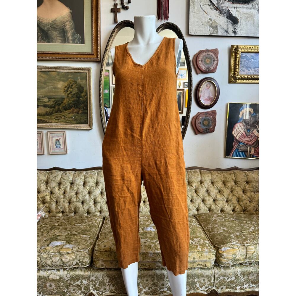 OFFON Linen Jumpsuit Size XS
